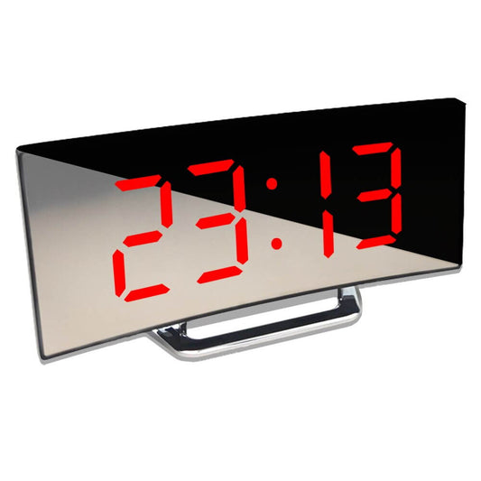 Reloj Despertador Digital LED Curvo