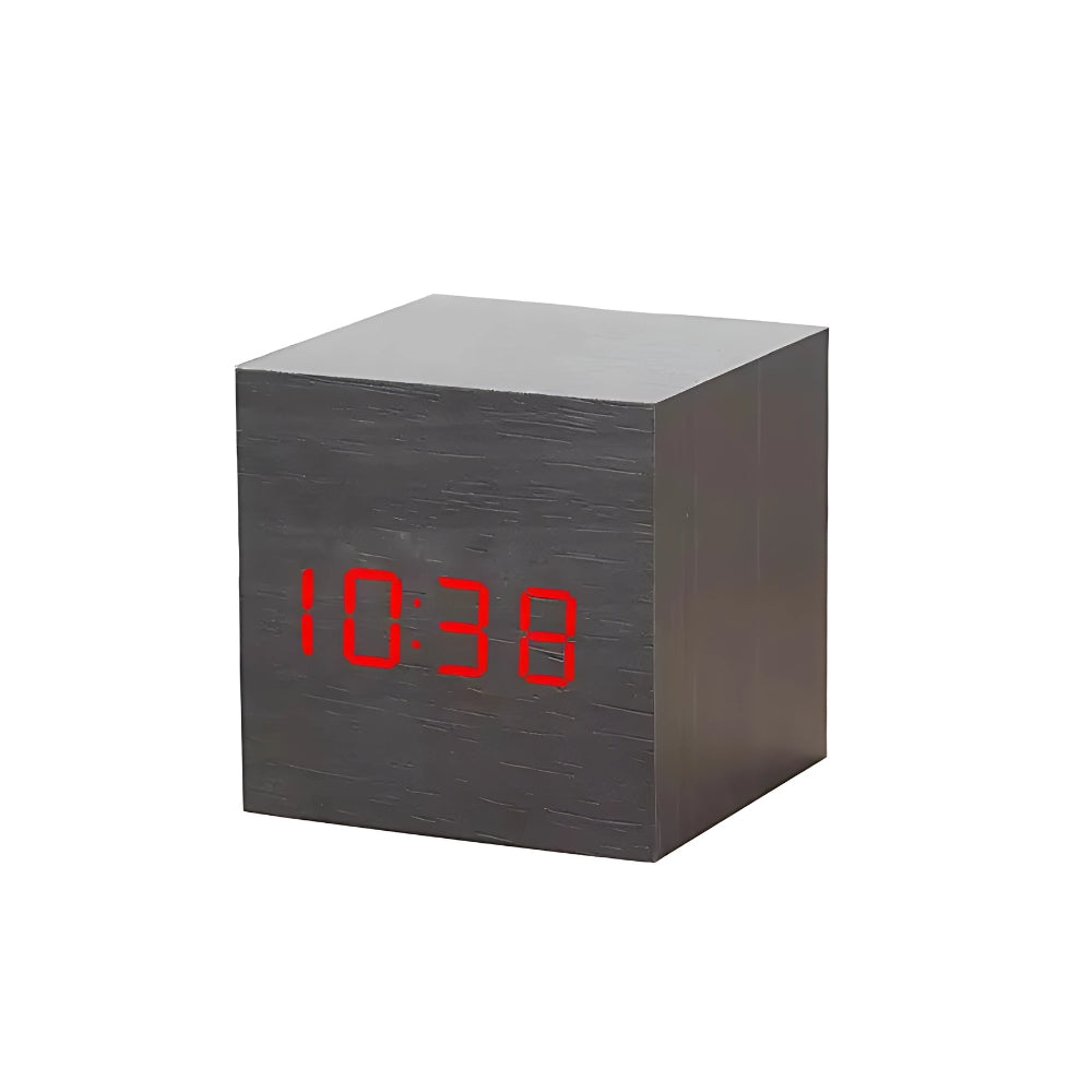 Reloj Despertador LED Cubo Moderno