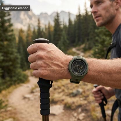 Reloj digital militar e impermeable con podómetro