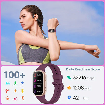 Reloj inteligente impermeable con monitor de actividad física y batería de larga duración para estilo de vida activo