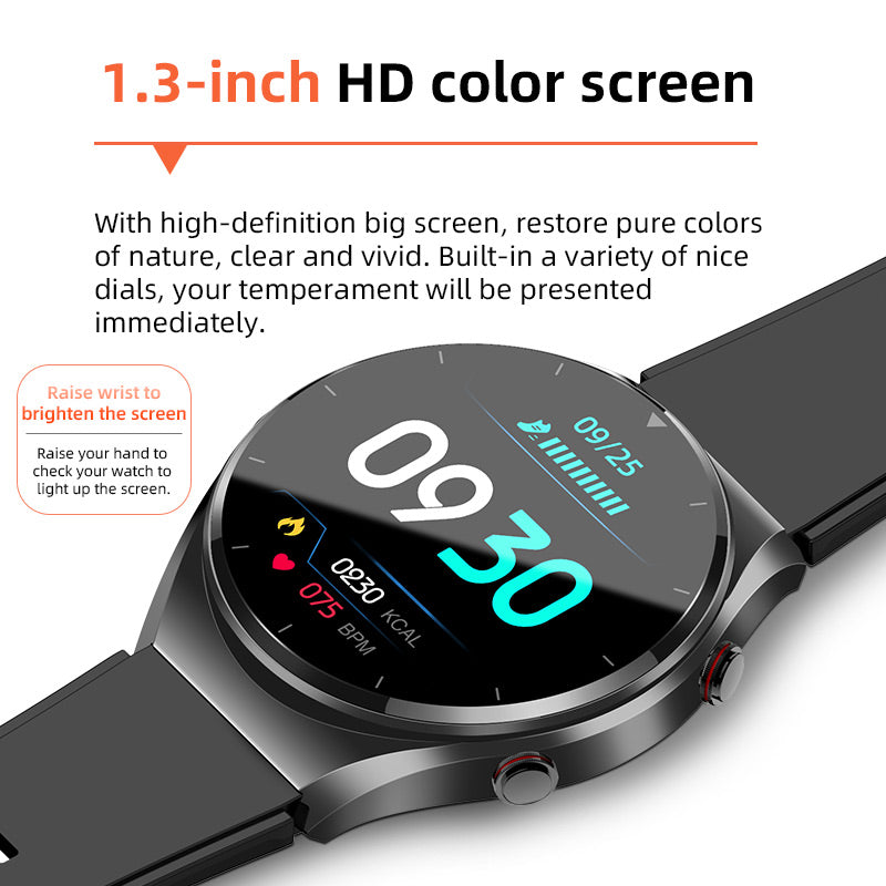 Reloj Inteligente Saludable | Monitoreo de Glucosa en Sangre, Presión Arterial, ECG | Monitor de Frecuencia Cardíaca HRV