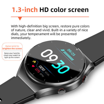 Reloj Inteligente Saludable | Monitoreo de Glucosa en Sangre, Presión Arterial, ECG | Monitor de Frecuencia Cardíaca HRV