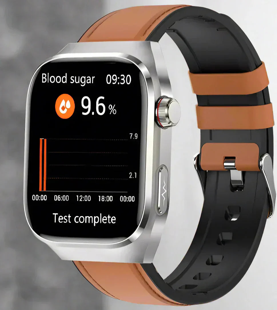 Reloj NexaPulse de Azúcar en Sangre, ECG, Ácido Úrico, Bluetooth