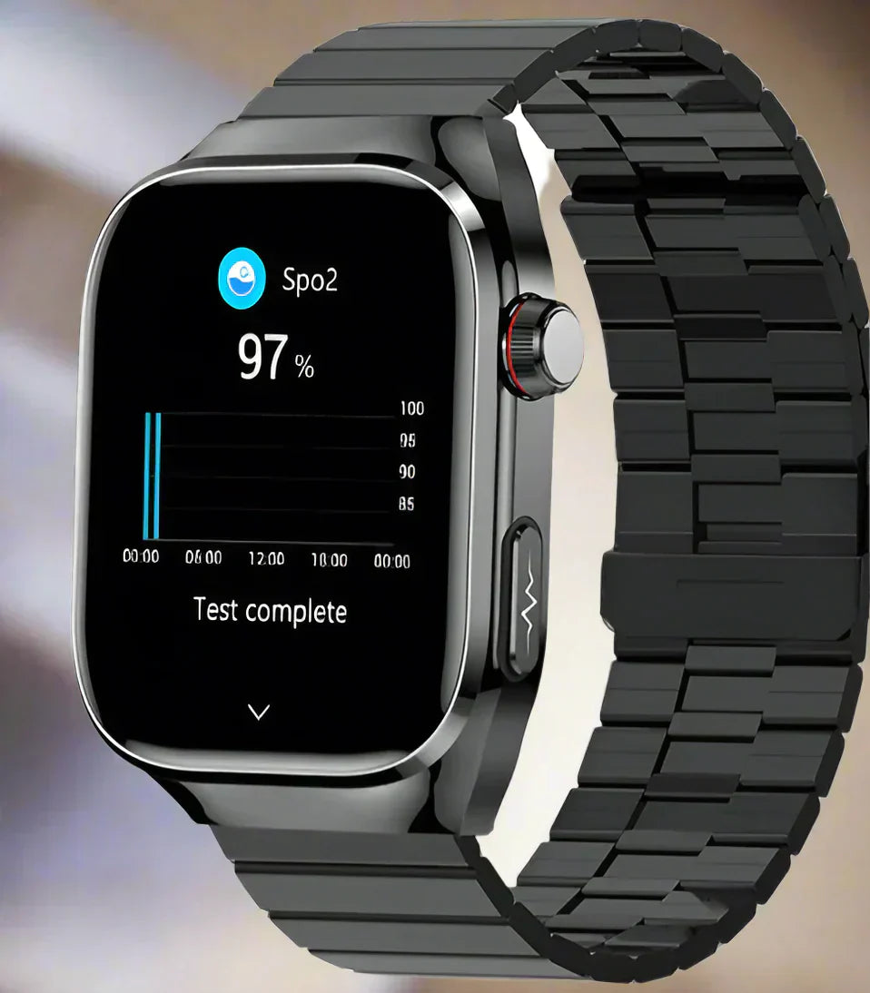 Reloj NexaPulse de Azúcar en Sangre, ECG, Ácido Úrico, Bluetooth