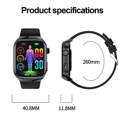 Reloj NexaPulse de Azúcar en Sangre, ECG, Ácido Úrico, Bluetooth