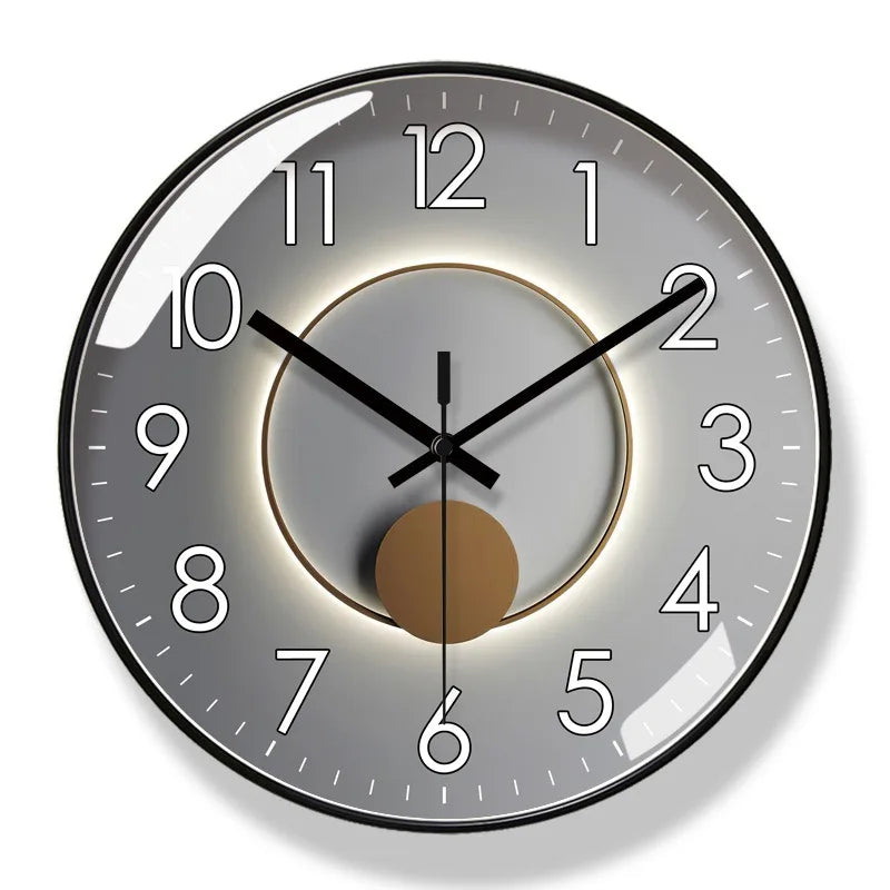 Reloj Redondo de Lujo para Decoración Moderna
