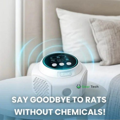 Repelente Ultrasónico de Ratas Plug-In Silencioso 3200 Pies Cuadrados Interior/Exterior