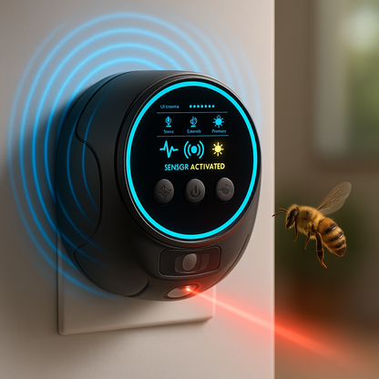Repelente Ultrasonico de Abejas y Avispas Breevo para Cobertura de 360 Grados