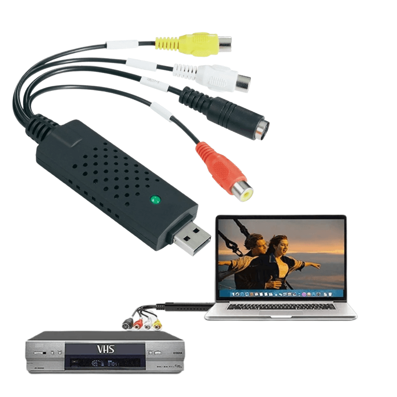 Reproductor de Video Cassette Retro con Función de Digitalización