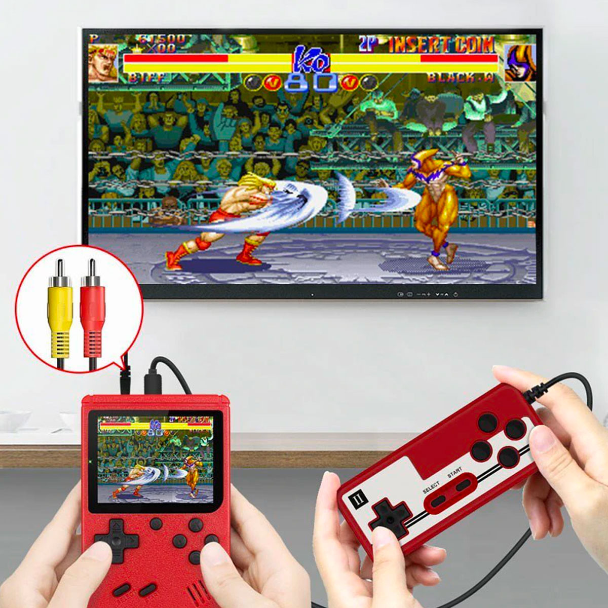 RetroMaster 400X - Consola de Juegos con 400 Juegos Clásicos y Conexión a TV