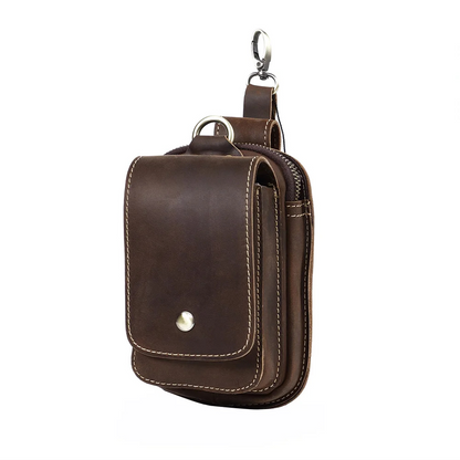 Riñonera de Cuero Genuino para Hombre