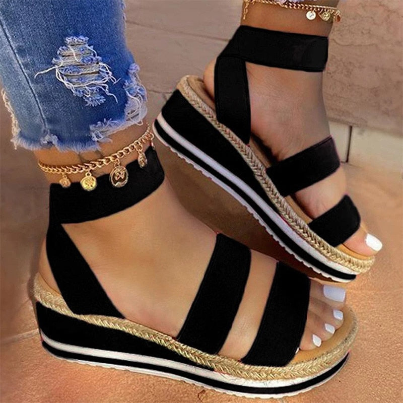 Sandalias de Mujer con Correa Cruzada