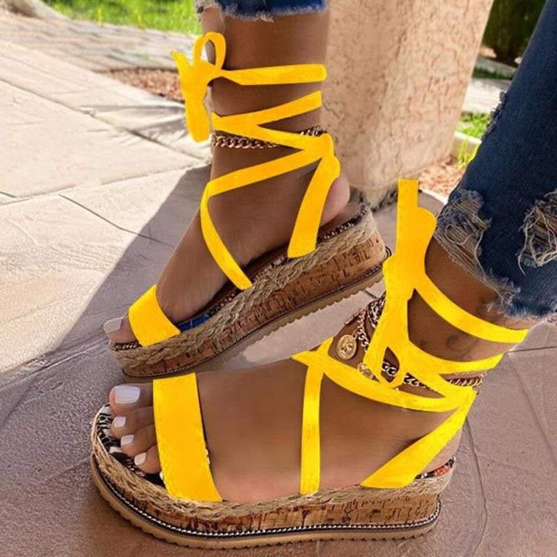 Sandalias de Mujer con Correa Cruzada