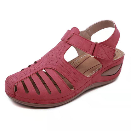 Sandalias Ortopédicas Retro de Cuero