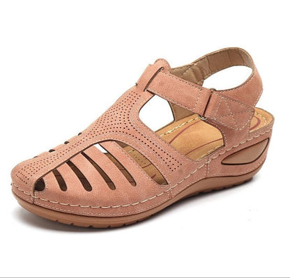 Sandalias Ortopédicas Retro de Cuero