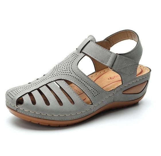 Sandalias Ortopédicas Retro de Cuero
