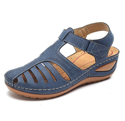 Sandalias Ortopédicas Retro de Cuero