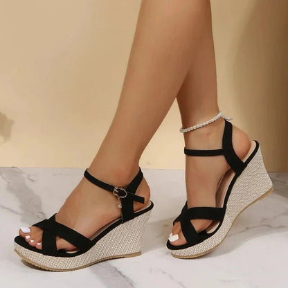 Sandalias ortopédicas con cuña