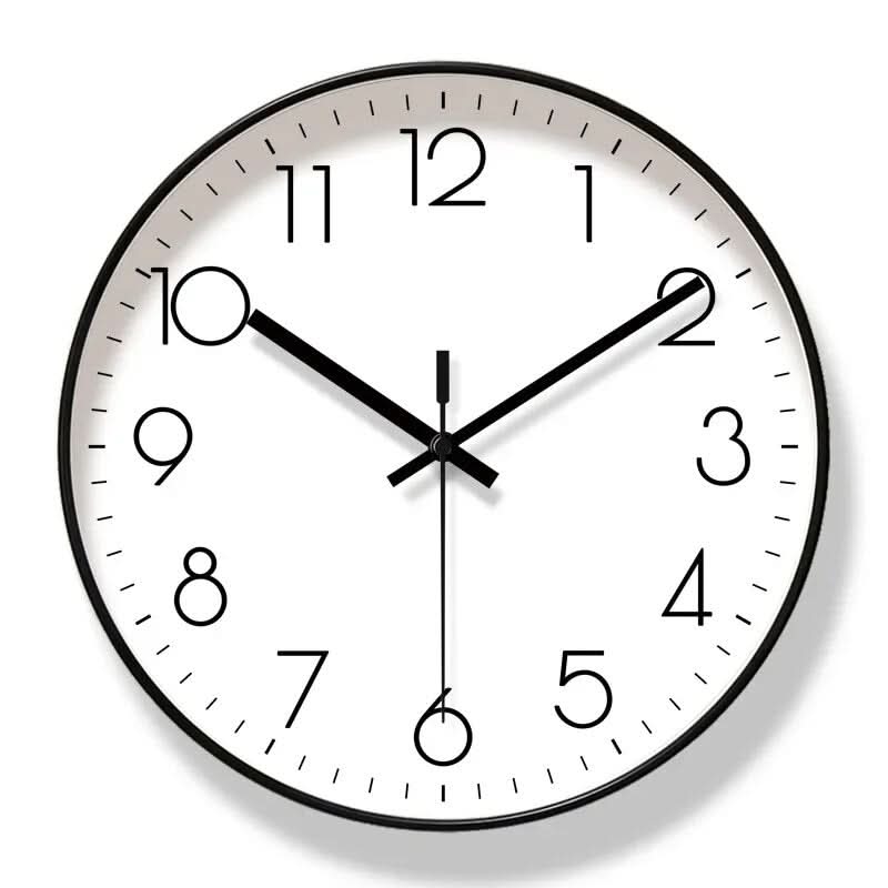 SCANDICLOCK – Reloj de Pared Negro en Estilo Nórdico – Preciso y Elegante para Cada Hogar
