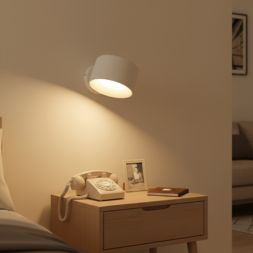 SCANDIGLOW – Lámpara de Pared Nórdica Inalámbrica con Control Remoto