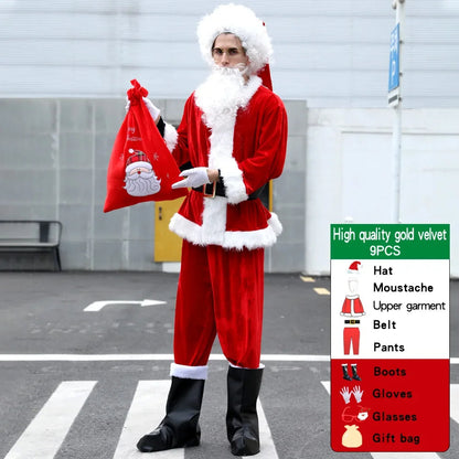 Set de cosplay de Papá Noel