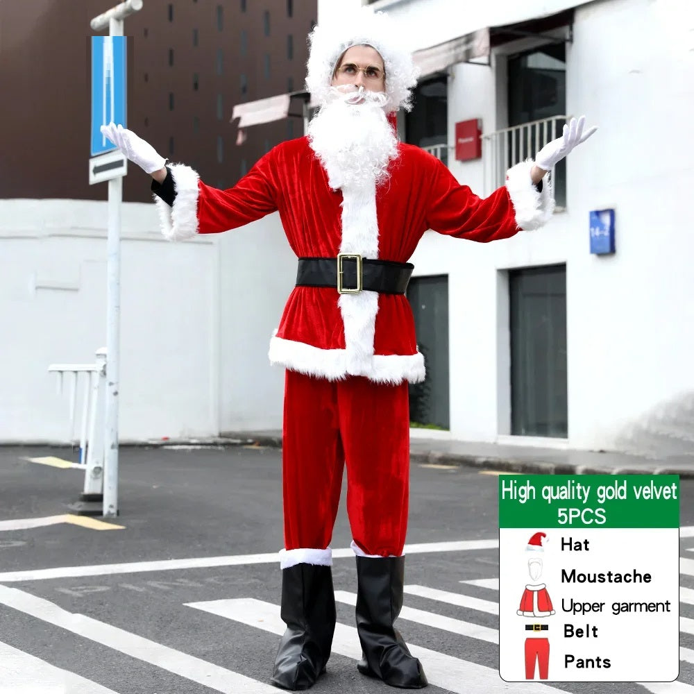 Set de cosplay de Papá Noel