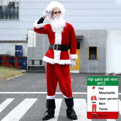Set de cosplay de Papá Noel