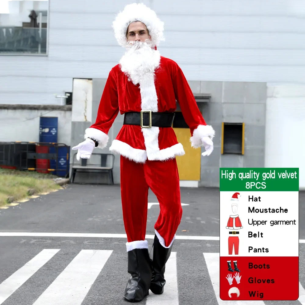 Set de cosplay de Papá Noel