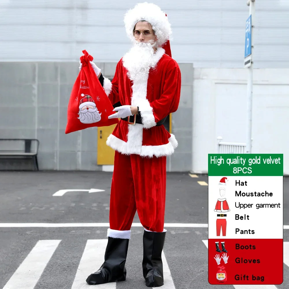 Set de cosplay de Papá Noel