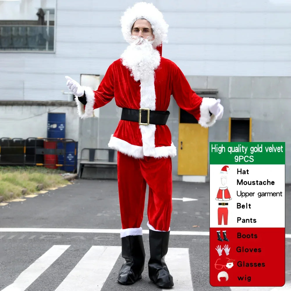 Set de cosplay de Papá Noel