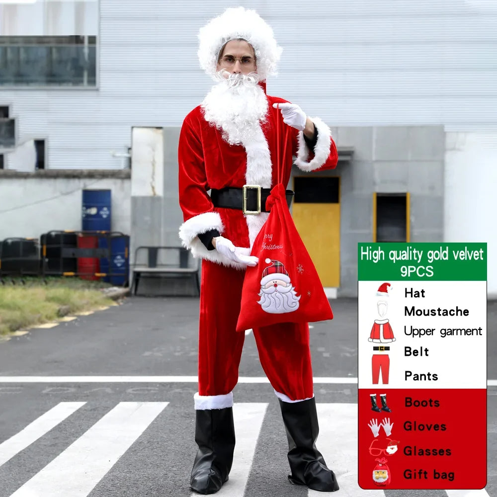 Set de cosplay de Papá Noel
