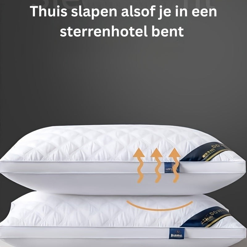 Set de descanso – 2 almohadas 3D hipoalergénicas para un sueño de calidad hotelera