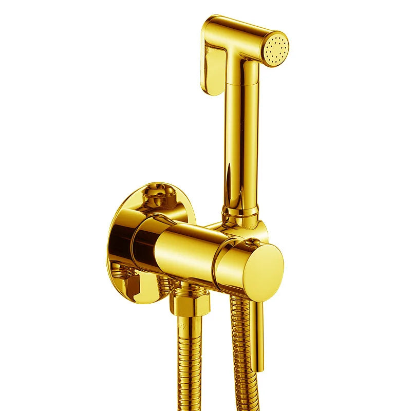 Set de grifo con rociador de bidé de pared