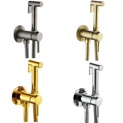 Set de grifo con rociador de bidé de pared