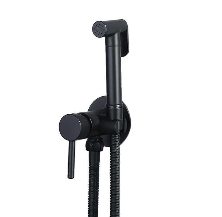 Set de grifo con rociador de bidé de pared