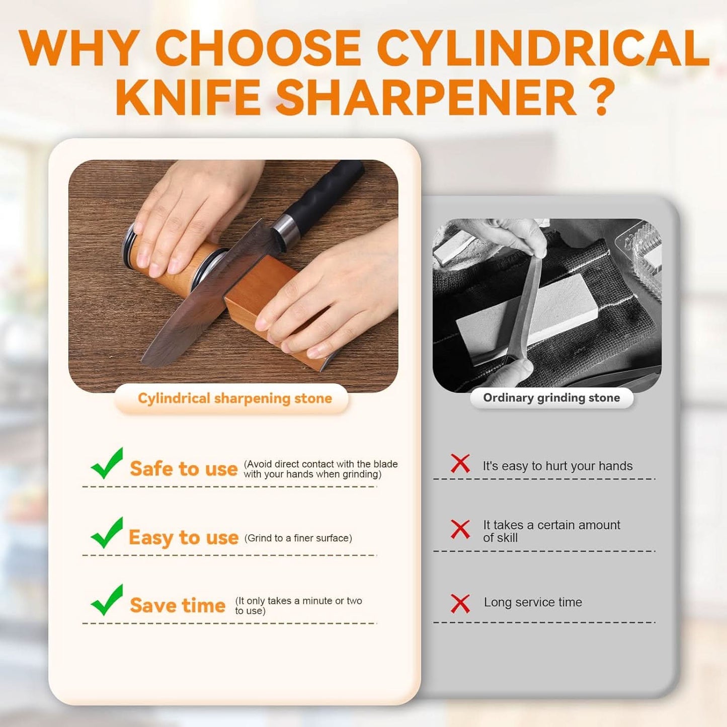 SHARPEDGE – Afilador de Cuchillos Profesional con Rodillo de Diamante