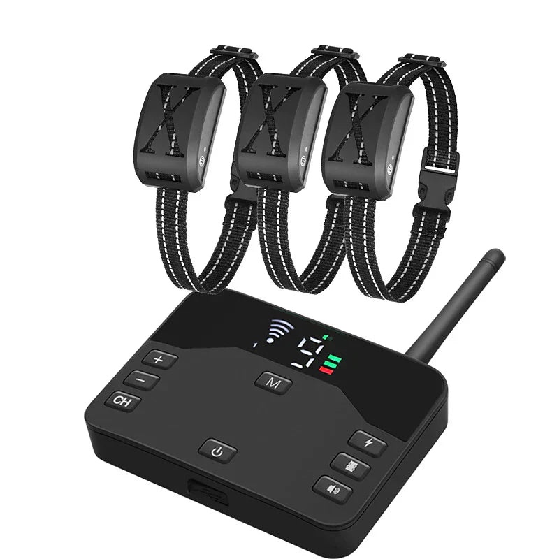Sistema de Cerca Inalámbrica para Perros FidoFence Pro con Collar, 9–240m