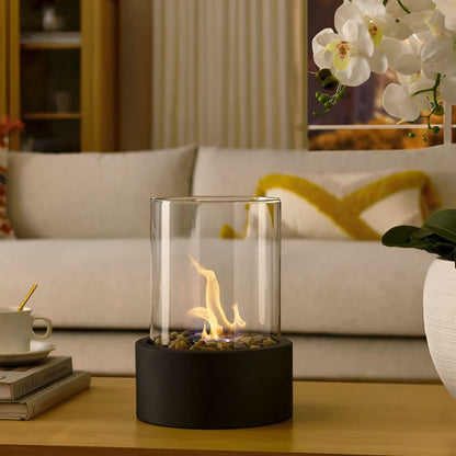 SLEEKFLAME – Chimenea de Mesa Sin Humo para Uso Interior y Exterior Elegante
