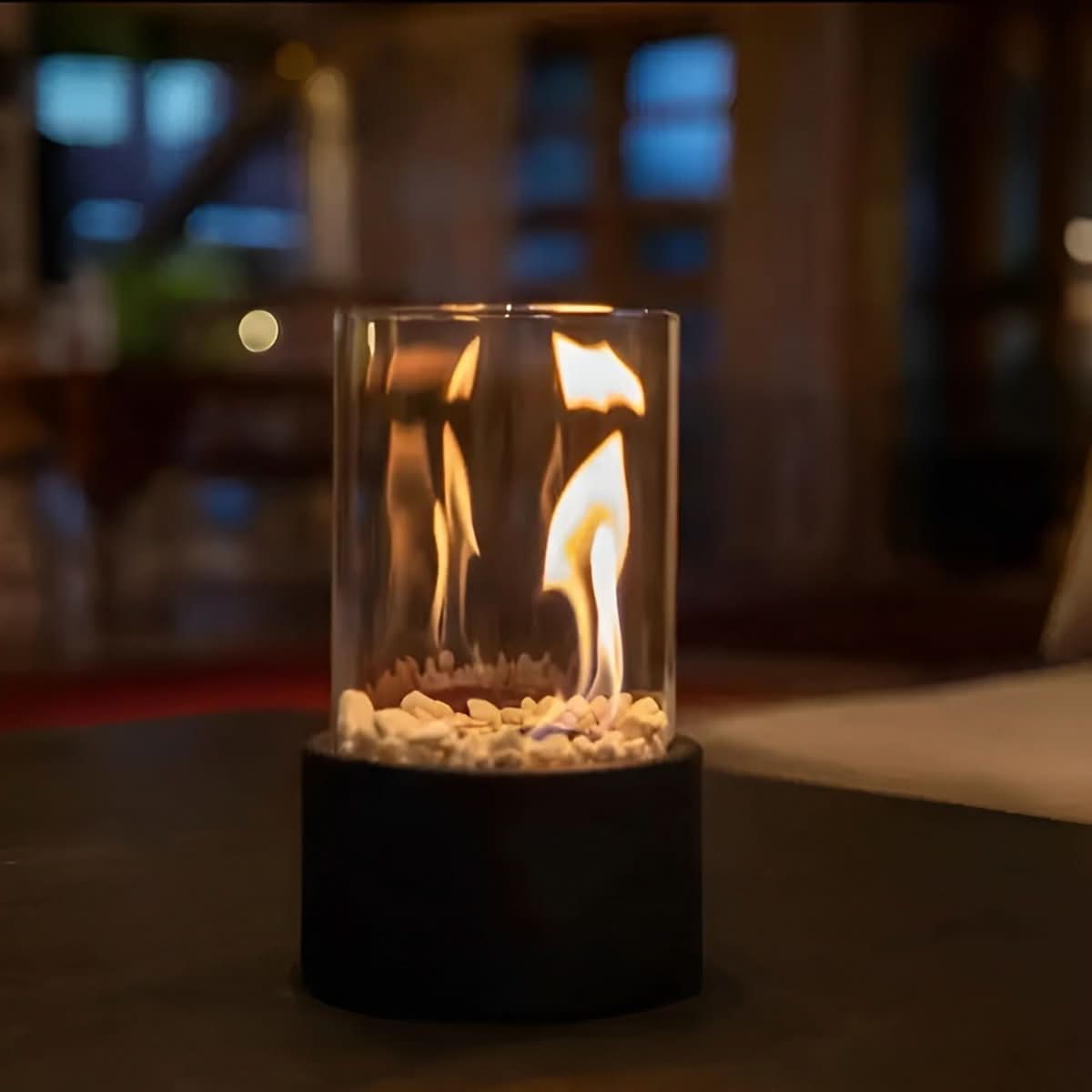 SLEEKFLAME – Chimenea de Mesa Sin Humo para Uso Interior y Exterior Elegante