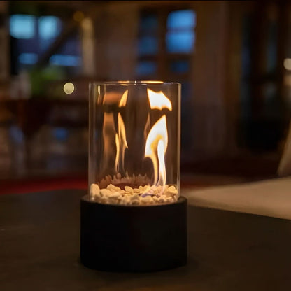 SLEEKFLAME – Chimenea de Mesa Sin Humo para Uso Interior y Exterior Elegante