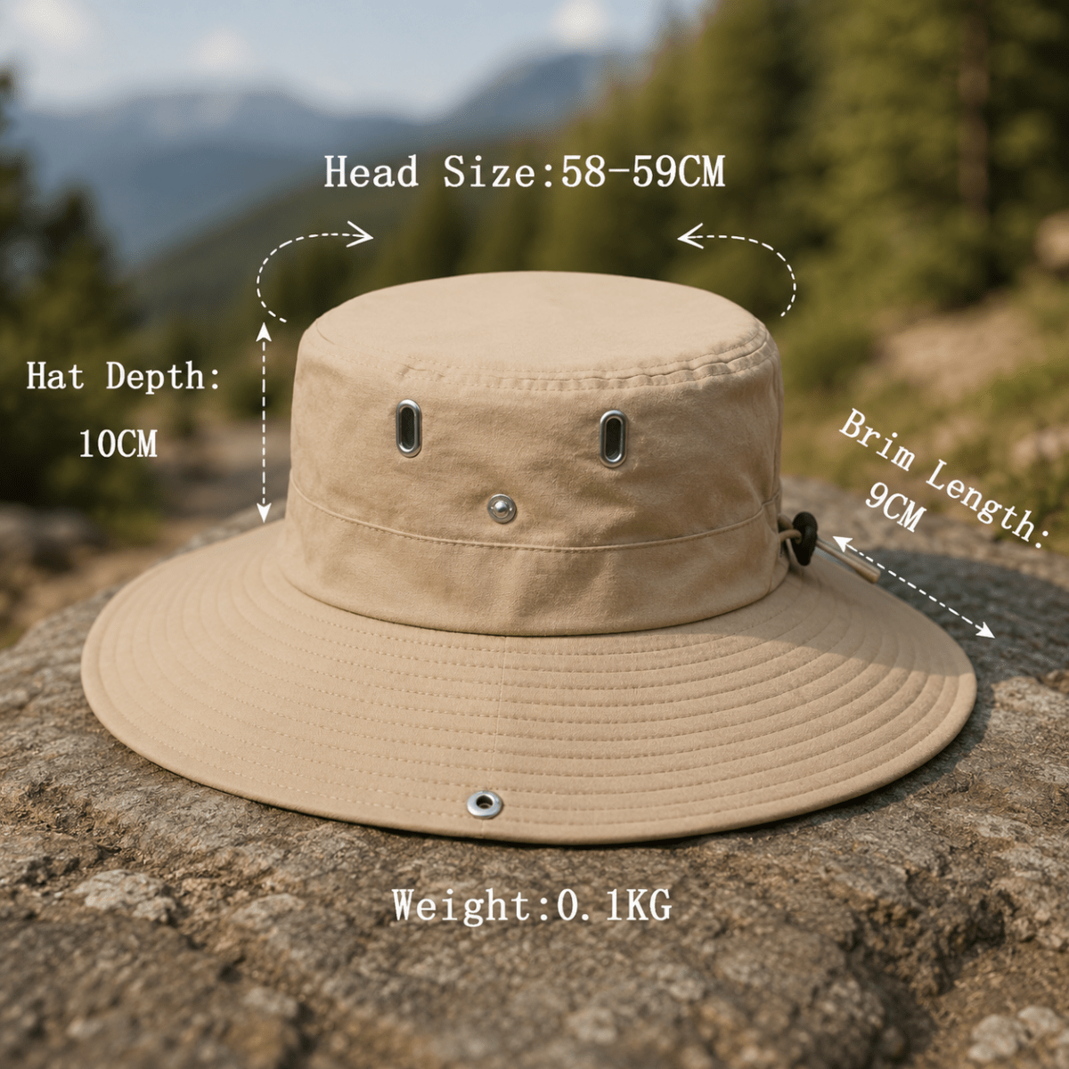 SOLARCREST – Sombrero de Aventura con Protección UV para Actividades al Aire Libre Diarias