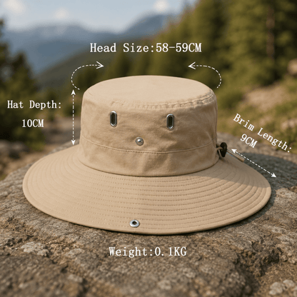 SOLARCREST – Sombrero de Aventura con Protección UV para Actividades al Aire Libre Diarias