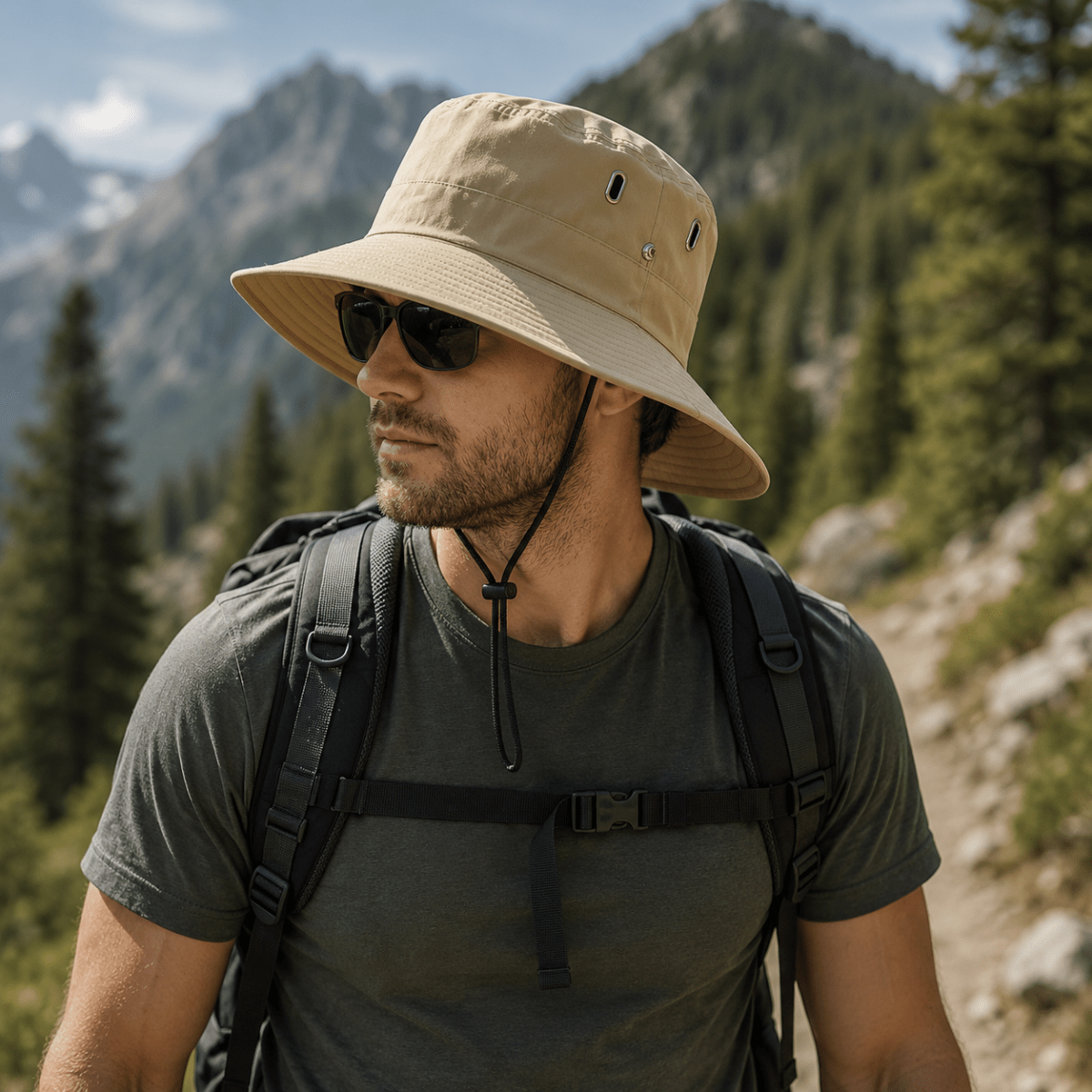SOLARCREST – Sombrero de Aventura con Protección UV para Actividades al Aire Libre Diarias