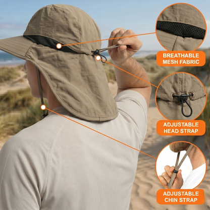 Sombrero de protección solar con cubrenuca | UPF 50