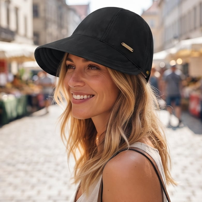 Sombrero para el sol de ala ancha para mujer