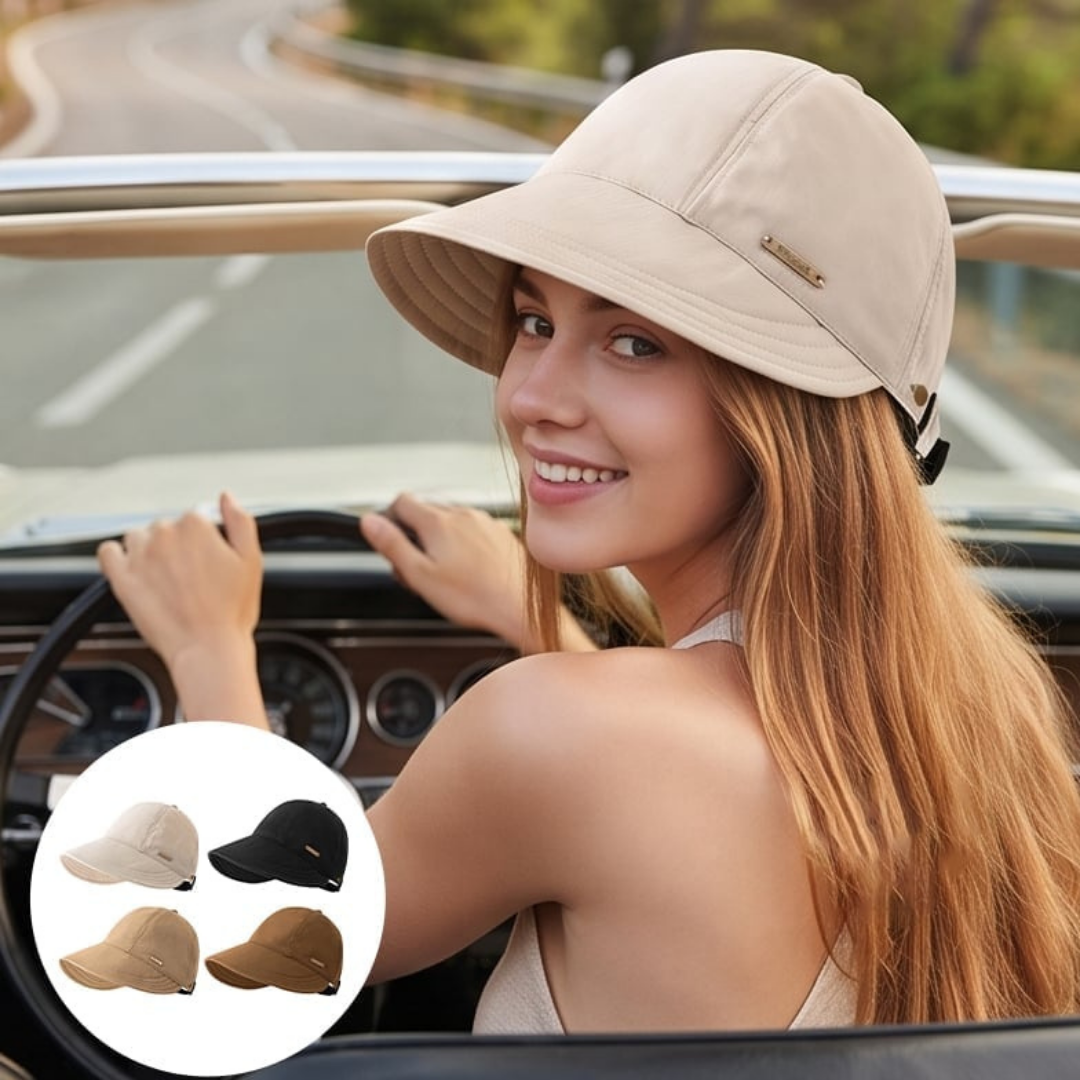 Sombrero para el sol de ala ancha para mujer