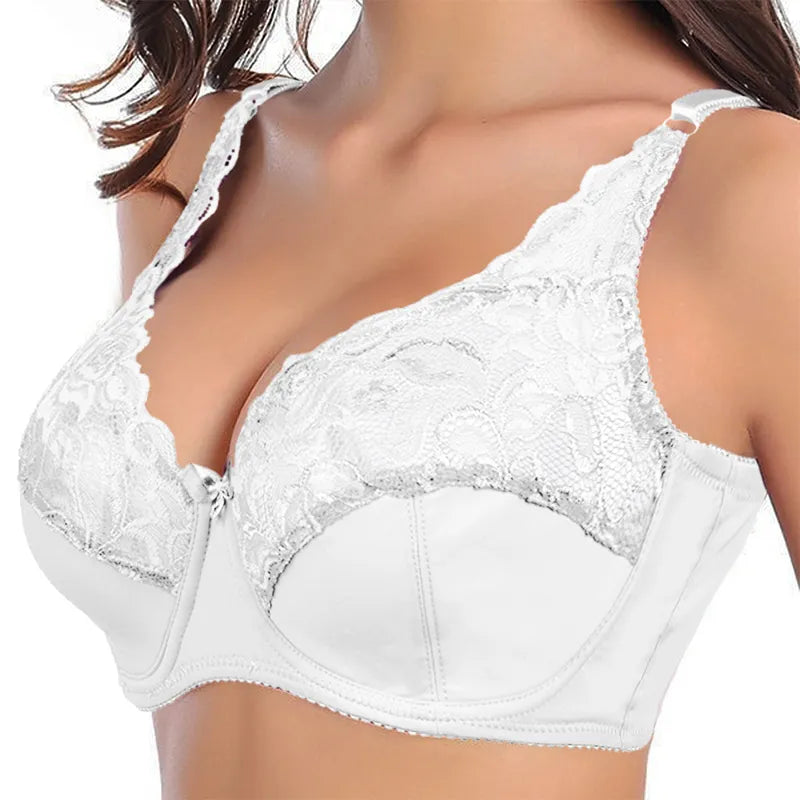Sostén push-up de encaje en tallas grandes