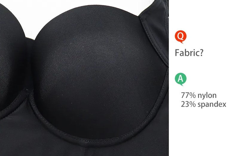 Sostén push-up de talla grande con copas profundas.