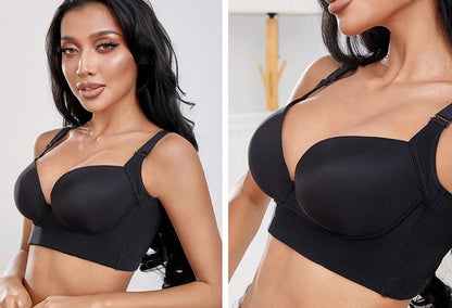 Sostén push-up de talla grande con copas profundas.