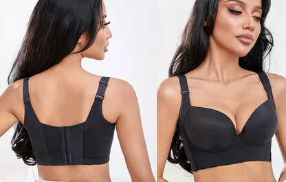 Sostén push-up de talla grande con copas profundas.